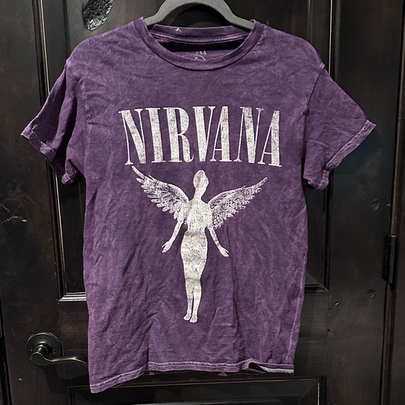 Purple Nirvana Graphic T-Shirt, Size Small - Picture 1 of 3